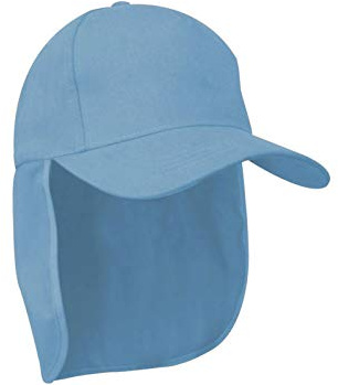 Morefaz Junior Legionnaire Style Baseball Cap Boy Girl Children Summer Sun Hat Protection Child Kids Hat Sport MFAZ Ltd (Light Blue)