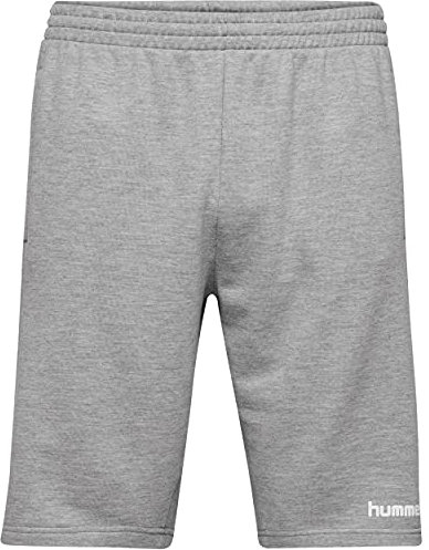 Hummel Kinder Shorts hmlGO KIDS COTTON BERMUDA, Grau Melange, 152, 204053-2006