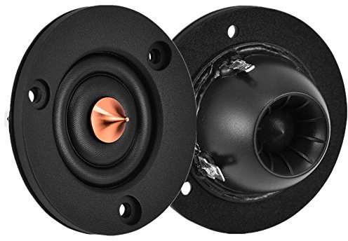 ASHATA 2 Pezzi Tweeter Stereo HiFi, 2 Pollici 4 Ohm 30 W Tweeter Altoparlante per Basso, Altoparlanti per Bassi ad Alto Tono Tweeter a Cupola per Auto Hi-Fi per Subwoofer/Woofer