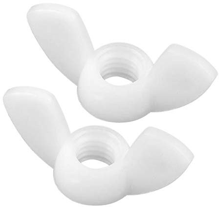 Yudesun 10-40Pcs Herrajes Sujetador Nylon Tuercas Mariposa Tornillos Tapa de Pernos Apretar Plástico Tuercas de Mariposa M3-M12