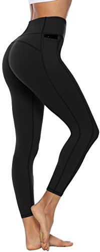Persit Sporthose Damen, Sport Leggins für Damen Yoga Leggings Yogahose Sportleggins Schwarz-Size 36/38 (Herstellergröße: S)
