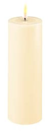 Deluxe Homeart Flammenlose LED-Kerze für den Innenbereich – Creme – mit echter Flamme️ Technologie – batteriebetriebene Kerze (5 x 15 cm) (RF-01---)