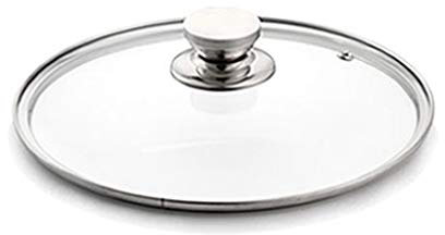 Pannlock Byte av pannlock Transparent glaskastrulllock för att passa alla sås- och stekersättningslock (28CM)