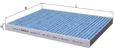 MAHLE ORIGINAL Innenraumfilter Aktivkohle, mit antiallergischer Wirkung, mit antibakterieller Wirkung LAO 1613