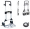 Carrello Portapacchi in alluminio pieghevole per carichi pesanti fino a 200 kg FOLD STRONG, impugnatura morbida con maniglie pieghevoli regolabili e grandi ruote