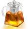 Litinliv Glas Teekanne, 750ml Quadratische Glas-Teekannen mit Teesieb, Borosilikatglas Teekanne, für Tee, Kaffee, losen Tee, Teebeutel, Kräutertee, Herdsicherer Teebereiter