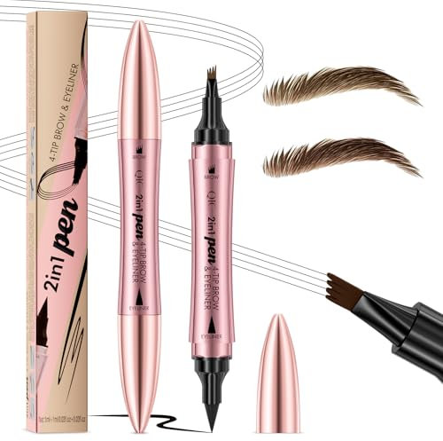 Augenbrauenstift, Waterproof Liquid Eyebrow Pencil, microblading augenbrauenstift, SchweiÃŸfest Eyebrow Pencil, Wischfest Langanhaltenden, Erzeugt mühelos natürlich aussehende Brauen (Hellbraun)