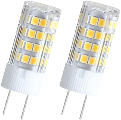 DLEDMOP G8 LED ampoule 5W en céramique maïs Ampoules AC220V 4000K blanc naturel G8 Base pour cuisine sous l’armoire Comptoir Éclairage Puck Light (5W-2PCS / blanc naturel)