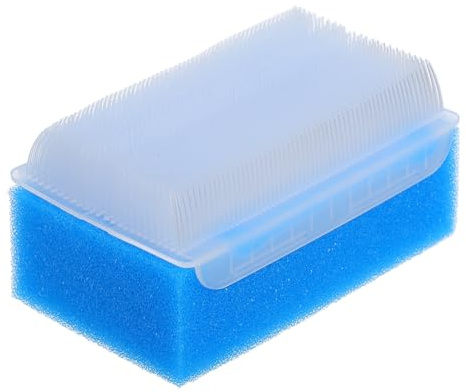 DECORNIJIA Cepillo Sensorial para Baño de Ñiño Azul, Cepillo Exfoliante para Costra Láctea, Esponja Suave para Estimulación Táctil en Bebés, Herramienta de Terapia Sensoriomotora