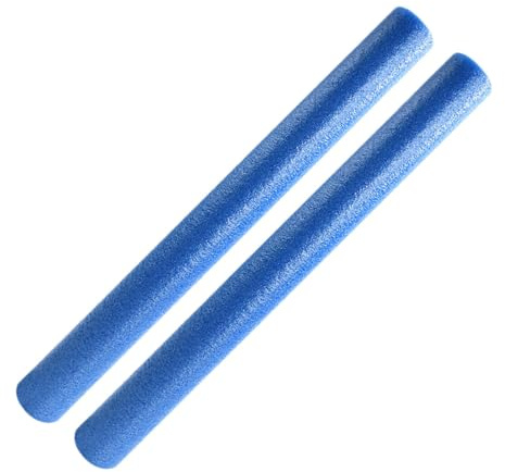 Nsaroche 2 Bastoni da in Schiuma, Bastoni da Allenamento, Attrezzatura per Arti Marziali per Il Tempo Libero E L'allenamento Sportivo, Blu, 75cm