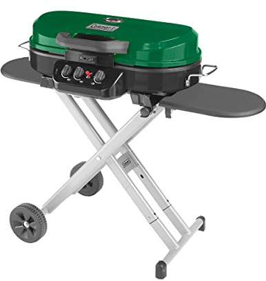 Coleman RoadTrip 285 Portable Stand-Up Propane Grill with 3 Adjustable Burners & Instastart Ignition, 20,000 BTUs of Power for Outdoor Cooking, Camping, Tailgating, Grilling, BBQs, & More