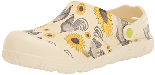 Western Chief Easies Eva Clogs for Women Offers Comfortable Ankle Strap, Synthetic Insole, and Slip-On Style Rooster 9 M