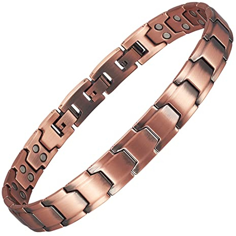Bracelets de cheville magnétiques en cuivre de 26 cm/12 mm, jolis et tendance, cadeau pour homme, cadeau de fête des pères
