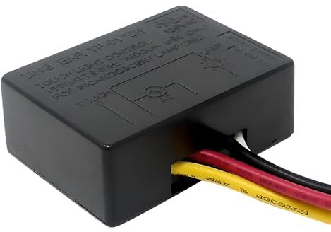 TP-01 TP-01F ZH Touch Lamp Light Dimmer Switch Kit Control Sensor 3 Way 3-Level Lighting 150W 120VAC for Table Lamps, Floor Torchiere Pole Lamps, Lighting Fixtures and DIY Projects