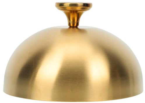 Kichvoe Deckel Zum Schmelzen Von Käse Deckel Für Lebensmittel Kuppel Aus Edelstahl Goldene Grillkuppel Mit Griff Runder Grill Zum Begießen Dämpfen Deckel Steakkuppeln Für Smoker Burger