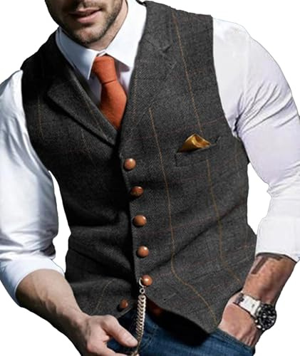 Lxitoler Gilet Homme Sans Manche Costume Veste Homme Habillé Col V Manches Longues Suit Vest Gilet Sans Manche Femme Gilet Costume Femme Gilets Sans Manche Casual Mariage Gilet Sans Manche Costume