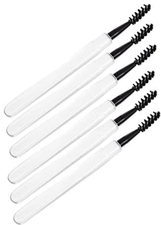 SHERCHPRY 6pezzi Pennello Per Mascara e Ciglia Di Pennelli Per Trucco Scovolino Per Ciglia e Sopracciglia Portatile e Leggero Per Uso Domestico e Professionale