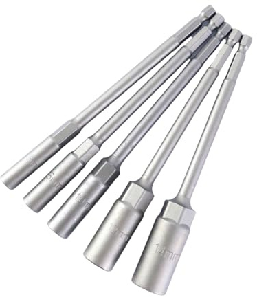 Enchufe profesional alargado de 150 mm para mecánicos de montaje de muebles, tareas de espacio estrecho