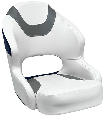 Wise 3314-1773 Baja Series Bucket Seat, Brite White/Grey/Round Midnight Blue