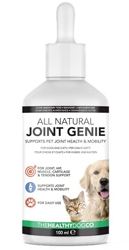 The Healthy Dog Co - Joint Supplements for Dogs, Drip on Food - Cat and Dog Supplements for Joints - Dog Joint Supplements for Senior Dogs - Dog Vitamins and Supplements with Turmeric for Dogs - 100ml