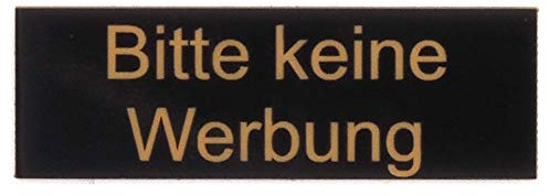 Gravurheim Plaque de boîte aux lettres - Plaque de porte - Personnalisée - Plastique - Plusieurs couleurs et tailles (veuillez pas de publicité, noir/doré)