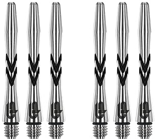 RED DRAGON Gerwyn Price Iceman V-Groove Aluminium with Logo Short Black Stems
