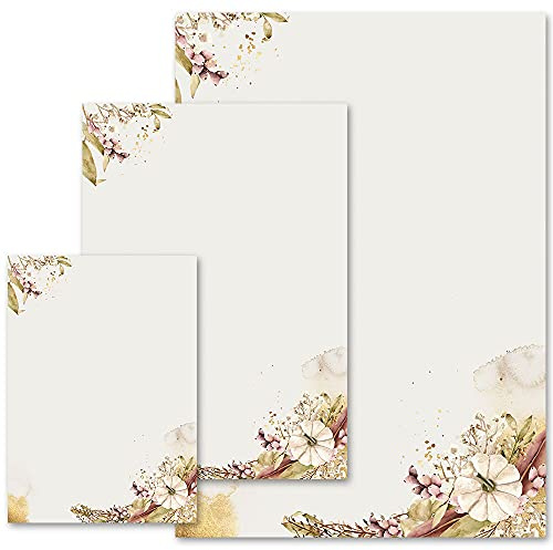50 Sheets Motif Letter Paper! Autumn Motif Autumn Garden DIN A4