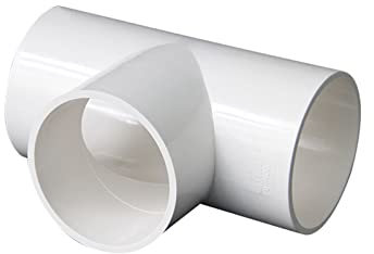 TOP-VIGOR 10pcs 25mm Slip Tee PVC Pipe Fitting, T-Shaped Coupling Connector