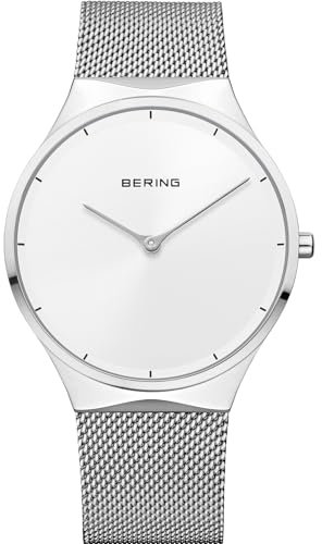 BERING Unisex Uhr Quarz Movement - Classic Collection mit Edelstahl und Saphirglas 12138-004