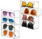 JABNOW Sonnenbrillen Aufbewahrung, Aufbewahrungsbox für Brillen 2 Stück Acryl Sonnenbrillen Brillenorganizer 4 schubladen, Durchsichtige Brillenaufbewahrung für Brillen Uhren Schmuck und Kosmetik