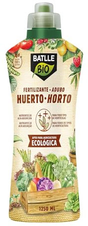 Semillas Batlle Bio Fertilizante para todo tipo de frutas y verduras, Líquido, Orgánico y natural, 1250 ml