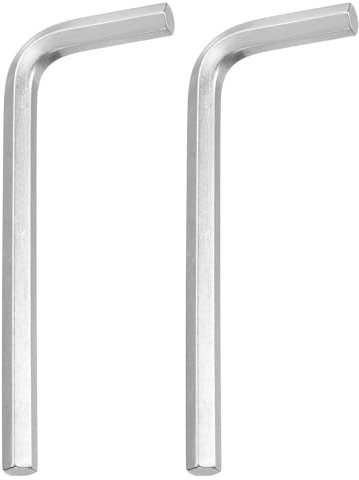 sourcing map 2pcs Hex Key Wrench 6mm Stainless Steel L-Shape Hexagon Metric Wrenches Repairing Tool for Home DIY Bike Motorcycle Repair