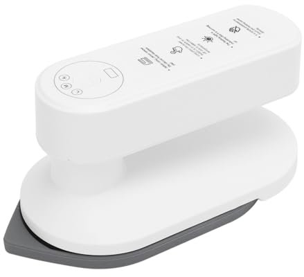 Cuifati Máquina de Planchado Portátil, Mini Hierro Inalámbrico con Batería de 5000 MAh, Uso Rápido y Seco para Viajar en el Hogar, Modos de Temperatura Ajustable