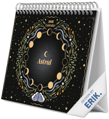 Grupo Erik: Calendario 2026 da Scrivania Astral | Calendario da Tavolo 2026, Planner 2026 - Mensile da Tavolo