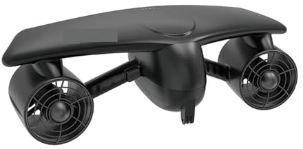 POAHNCU Propulsor Submarino, Propulsor Subacuático, Equipo De Buceo Y Esnórquel, Refuerzo, Patinete Acuático Eléctrico Mano para Avión Hoverboard para Piscina para Robot(Black)