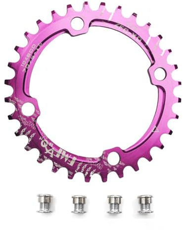 UPANBIKE Bike Narrow Wide Chainring 104 BCD Round Shape Single Chain Ring 32T 34T 36T 38T