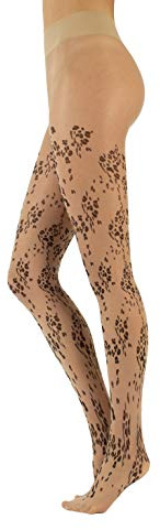 CALZITALY Slöja strumpbyxor för kvinnor, nakna effektstrumpbyxor, genomskinliga strumpbyxor, slöja strumpbyxor | 20 den | svart, naturlig, lila, grön, vinröd, vit, leopard, blommig | S, M, L, XL |