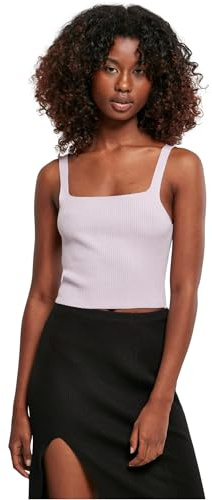 Urban Classics Damen Ladies Cropped Knit Top Lilac, L