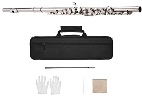 Querflöte Holzwind-Instrumentenflöte Silber Überzogen 16 Löcher C Key Cupronickel Mit Tasche