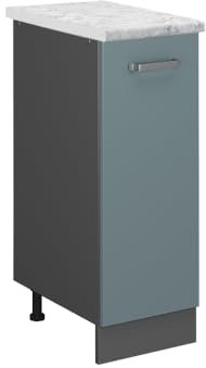 Vicco Pharmacy cabinet Raul, Blue-Grey/Anthracite, 30 cm WT Marble