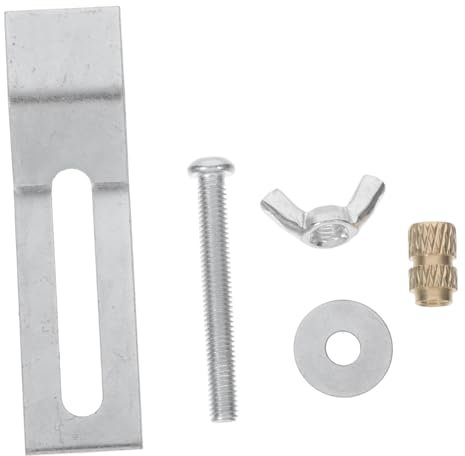 MAGICLULU 1 Ensemble Vis De Montage Clips Supports D'évier Encastrés Support D'évier Kit D'évier Sous Plan Supports D'évier De Cuisine Encastrés Support De Lavabo Sous Table Silver Cuivre