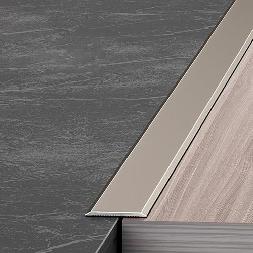 CVFOMBN Rose Gold,5×120 cm, 2 Tiras de transición de Aluminio para Madera y Azulejos, molduras Decorativas para Juntas de Pared, Tira de transición de Vinilo, molduras de Borde Impermeables