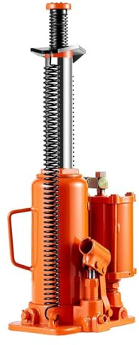 12 Ton Air Hydraulic Bottle Jack - Manual Hand Pump for Automotive Car Repair, SUV, Truck - Heavy Duty Lifting Jack with Air Pump