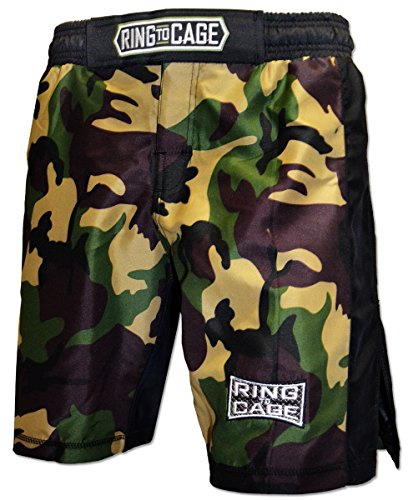 CAMO Premium MMA Training Shorts for MMA Grappling, Kids and Adult Sizes (30/32 Waist)
