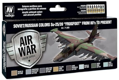 Vallejo Färger för användning med en airbrush olika, 17 ml