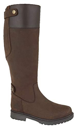Woodland Ladies Equestrian Harper Waxy Leather - Dark Brown, Ladies UK 6 / EU 39