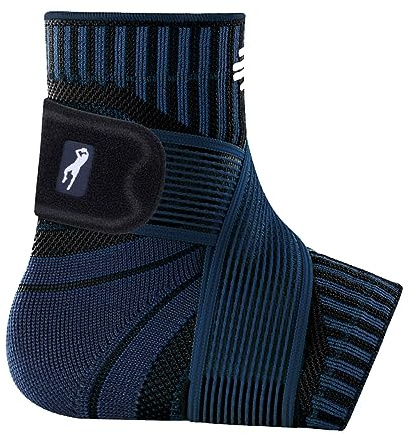 BAUERFEIND Fotbandage, ankelstöd Dirk Nowitzki Signature Line, unisex, 1 ankelbandage för sport som basket, fotboll eller fitness, böjs inte med ankelbandage