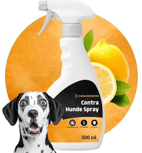 Panteer Repellente Cani Spray 500 ml – Anti Urina e Segni di Marcatura – Protegge Casa, Giardino e Auto – Lunga Durata – Uso Interno ed Esterno