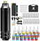 Solong Tattoo Maschine Set, Wireless Rotary Tattoo Gun Pen mit 20pcs Cartridge Nadeln 14 Tinten, Tätowiermaschine für Tattoo Anfänger und Künstler SLP1KIT02D-1