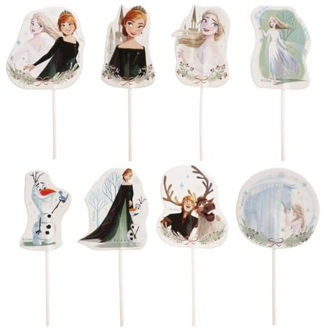 dekora - Kit per Preparare e Decorare Cupcakes di Frozen in Carta - 8 Modelli 16 Unità